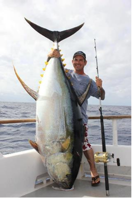 Yellowfin Tuna caught off the Excel!