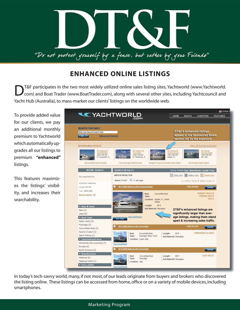 DT&F Yacht Sales Marketing Program picture 9